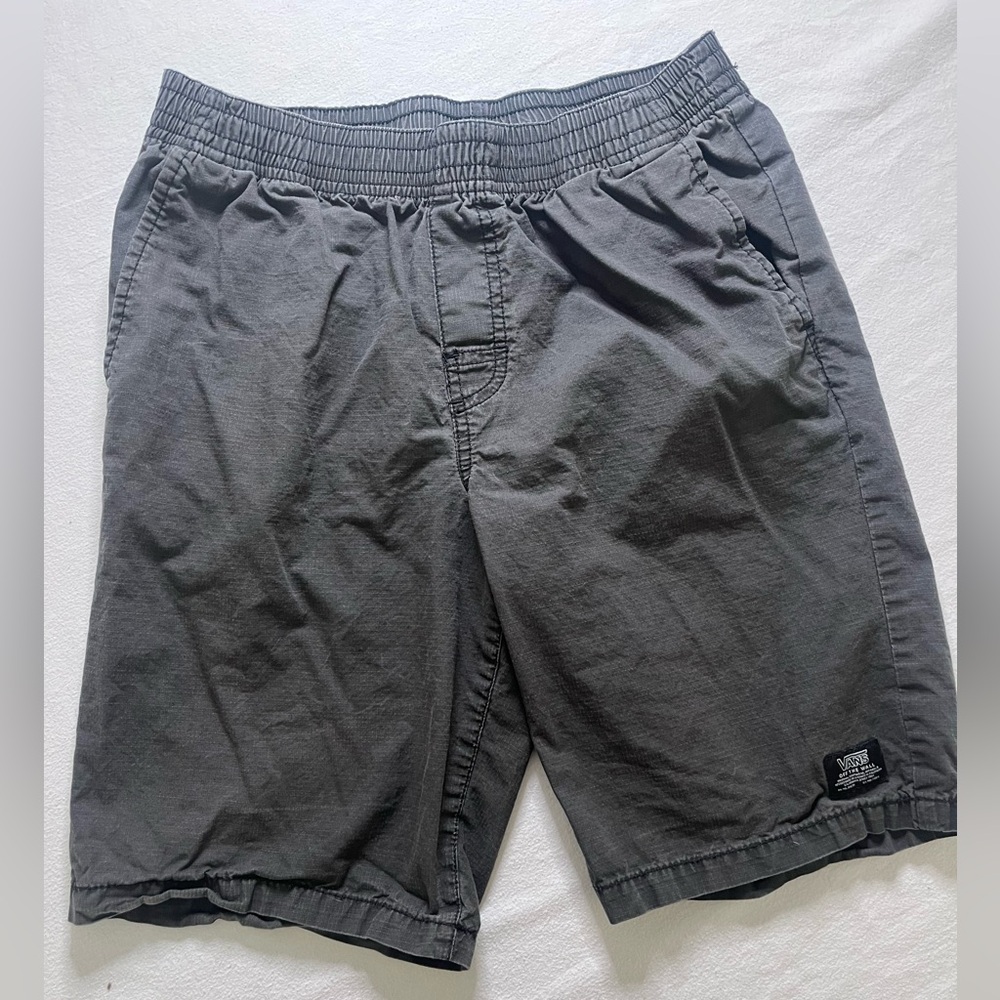 Vans‎ Youth Gray Shorts with Elastic Waistband Boy’s XL